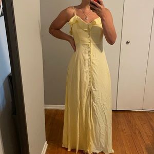 Yellow Maxi Summer Dress